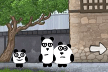3 Pandas en Japón
