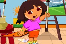 Dora la Exploradora: Limpia la habitación de pintar