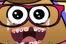 Pou Girl en el Dentista